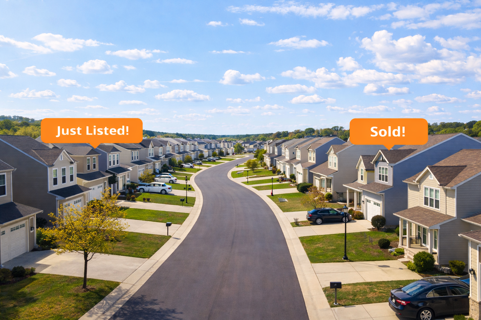 Neighborhood aerial view